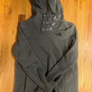 The North Face Gray Hooded Sweatshirt